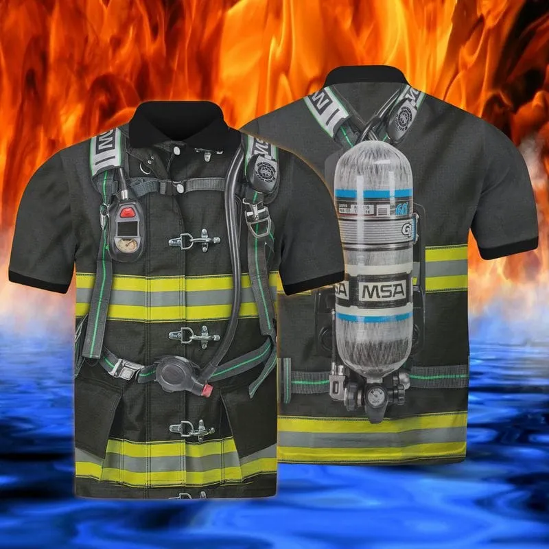 3D All Over Print Equipment Fire Tool Tee Shirt, Best Firefighter Apparel For Firefighter Lovers