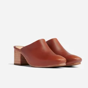 All-Day Heeled Mule Brandy