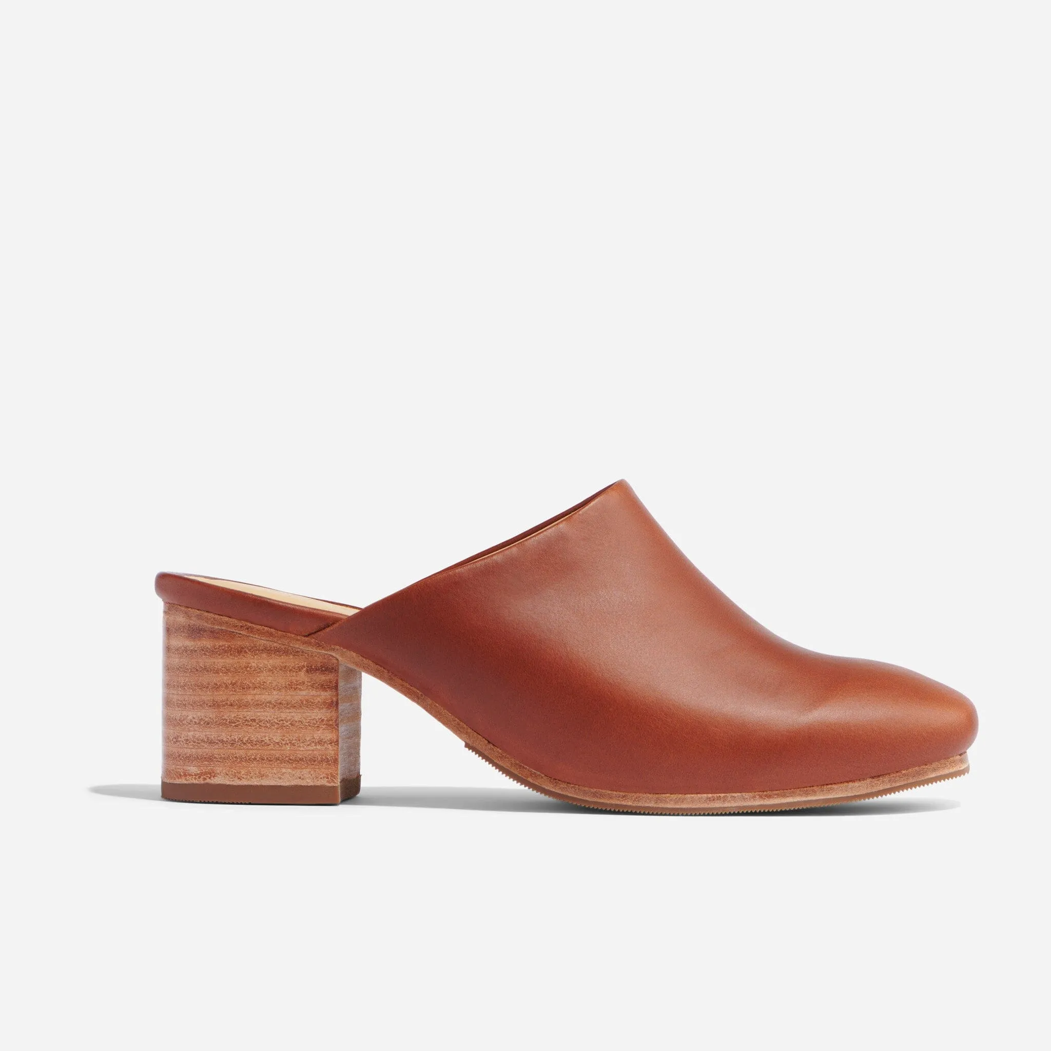 All-Day Heeled Mule Brandy