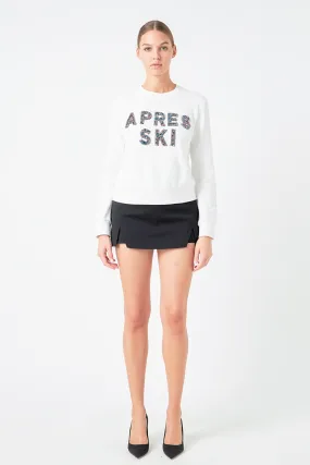 Apres Ski Embellished Sweatshirt