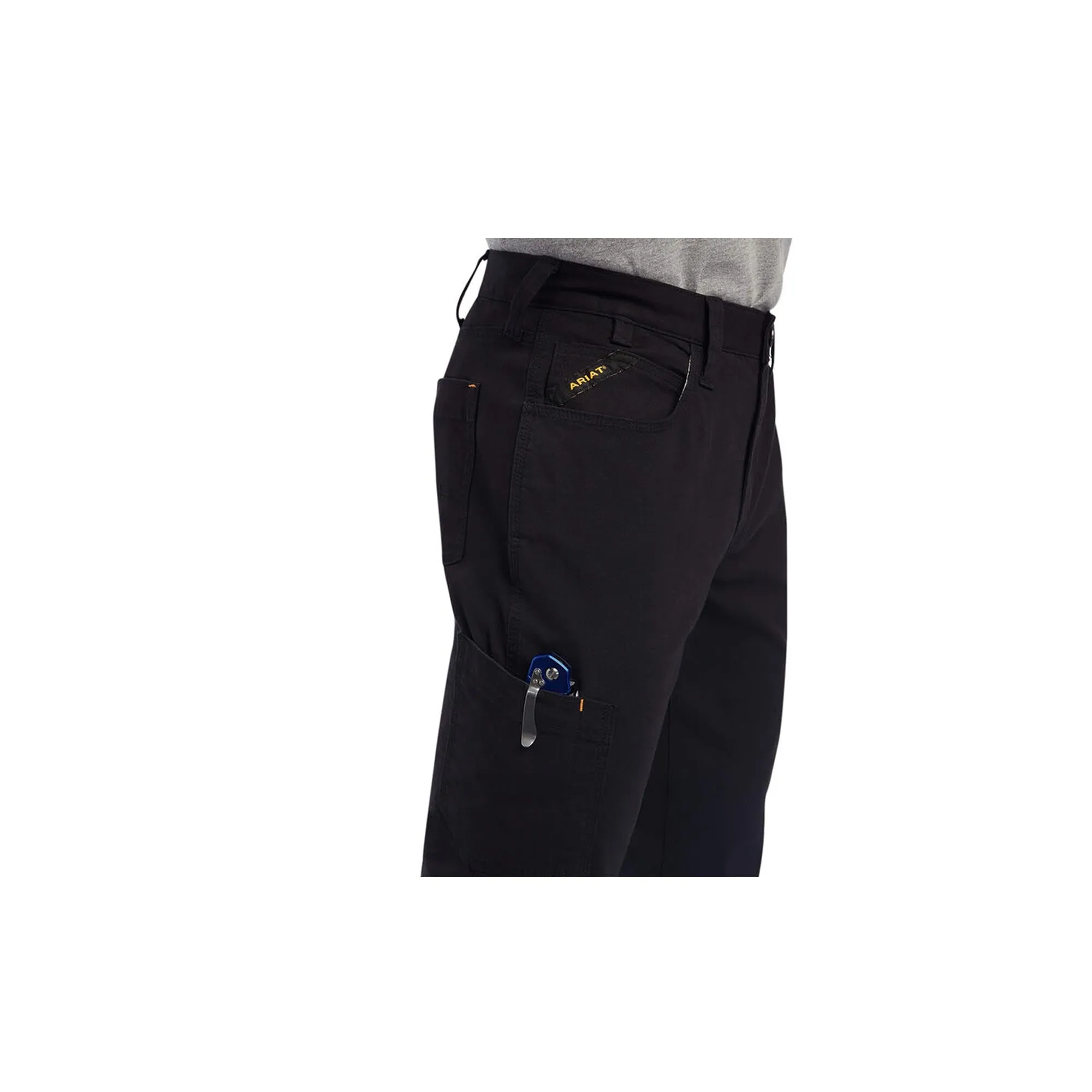 Ariat Rebar M4 Relaxed DuraStretch Made Tough Straight Leg Pant Black