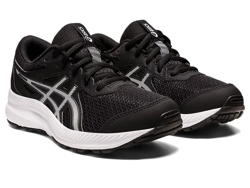 ASICS JUNIOR CONTEND 8 GS BLACK/WHITE SHOES