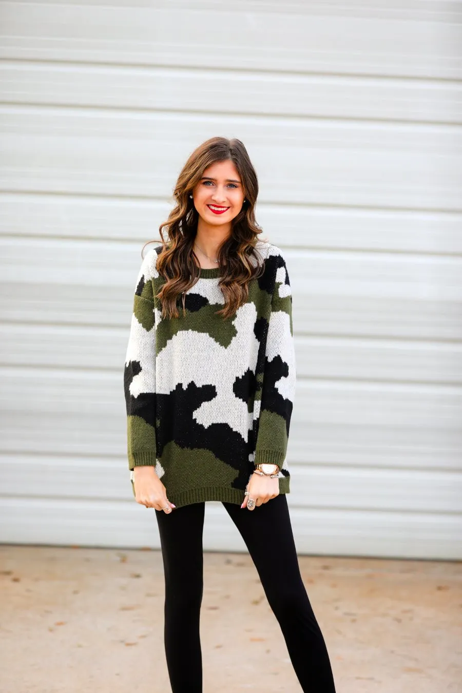 Austin Camo Sweater