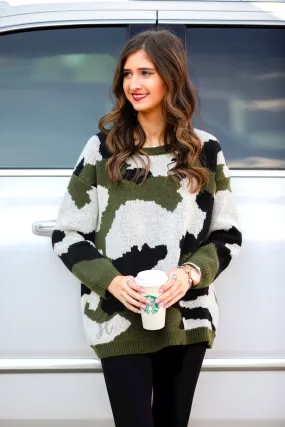 Austin Camo Sweater