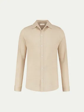 Beige Linen Bayside Shirt