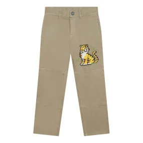 Beige Tiger Trousers