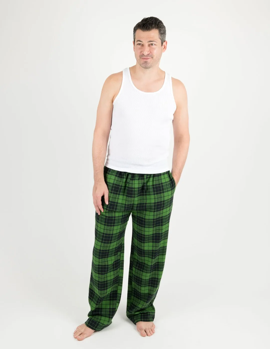 Black & Green Plaid Matching Family Pajama Set