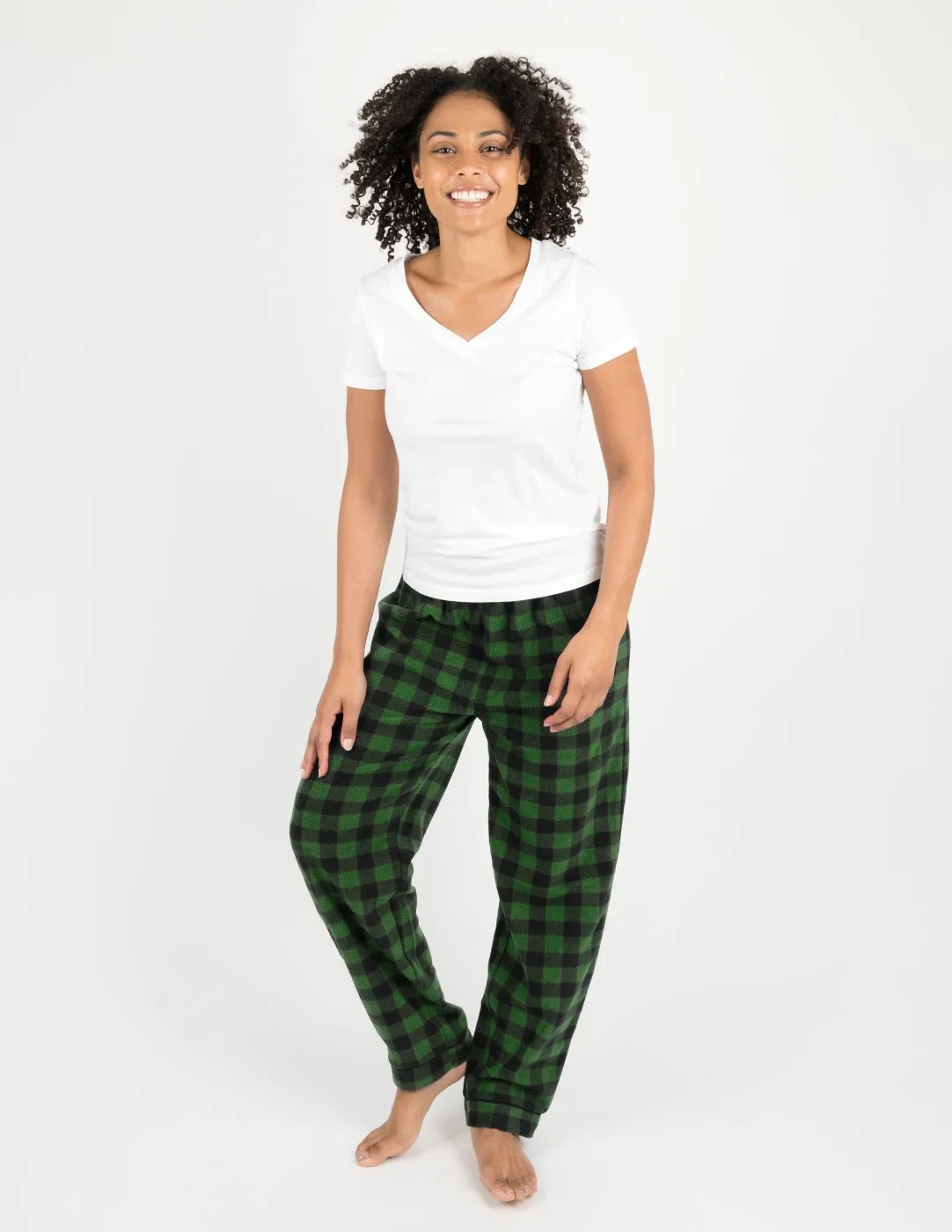 Black & Green Plaid Matching Family Pajama Set