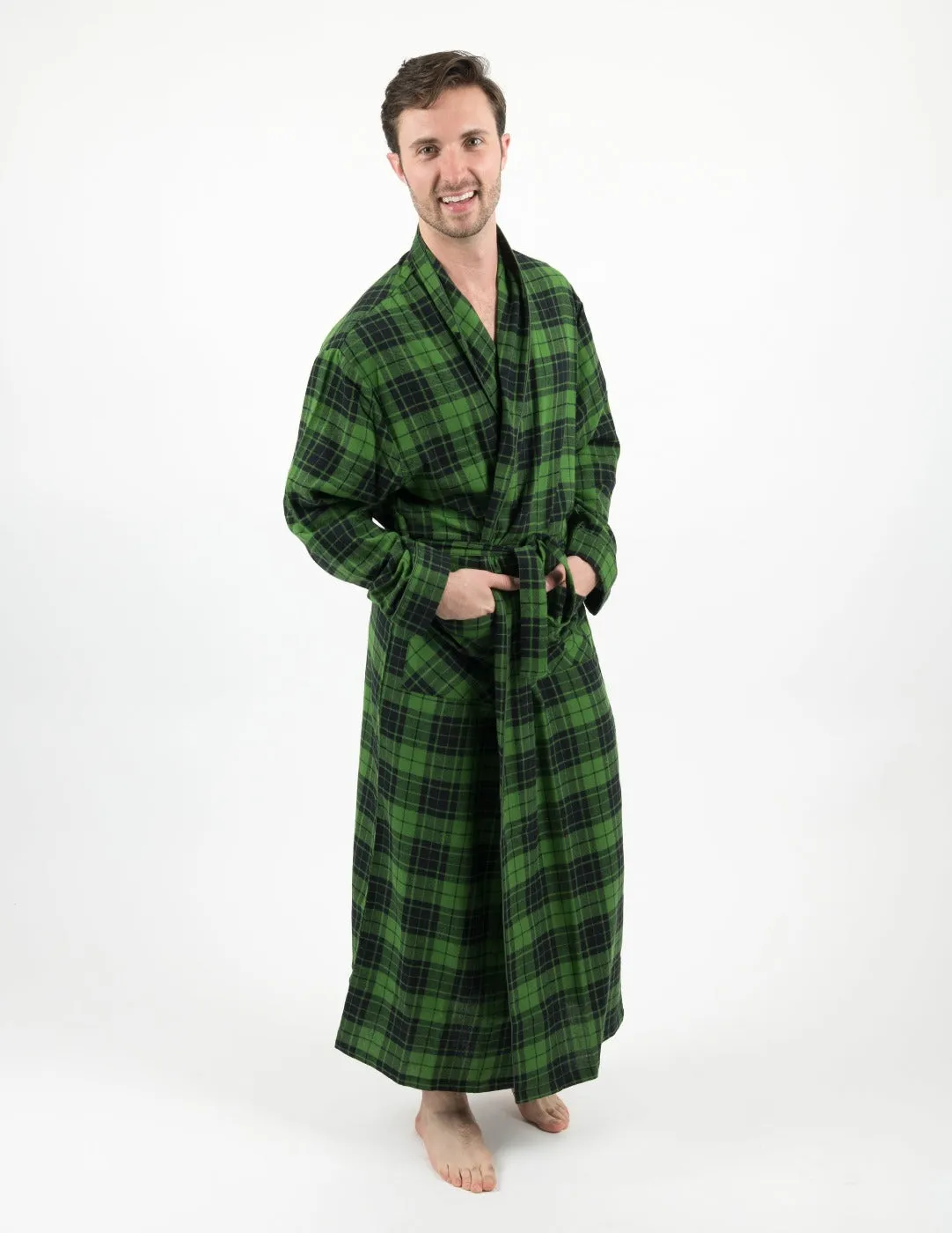 Black & Green Plaid Matching Family Pajama Set