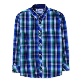 Blue Checkered Casual Shirt