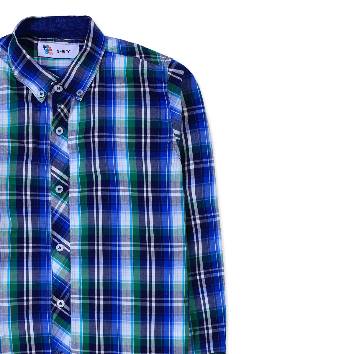 Blue Checkered Casual Shirt