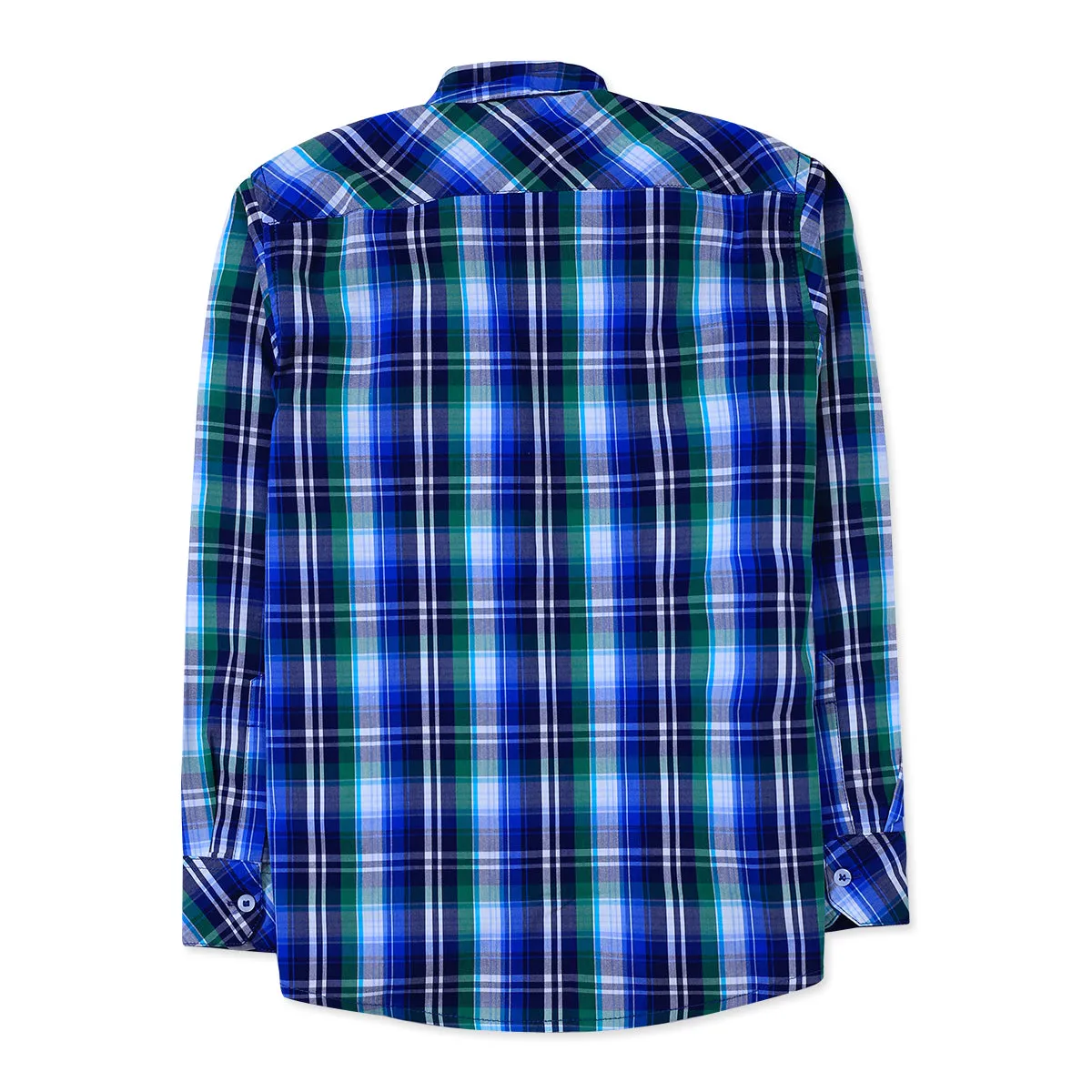 Blue Checkered Casual Shirt