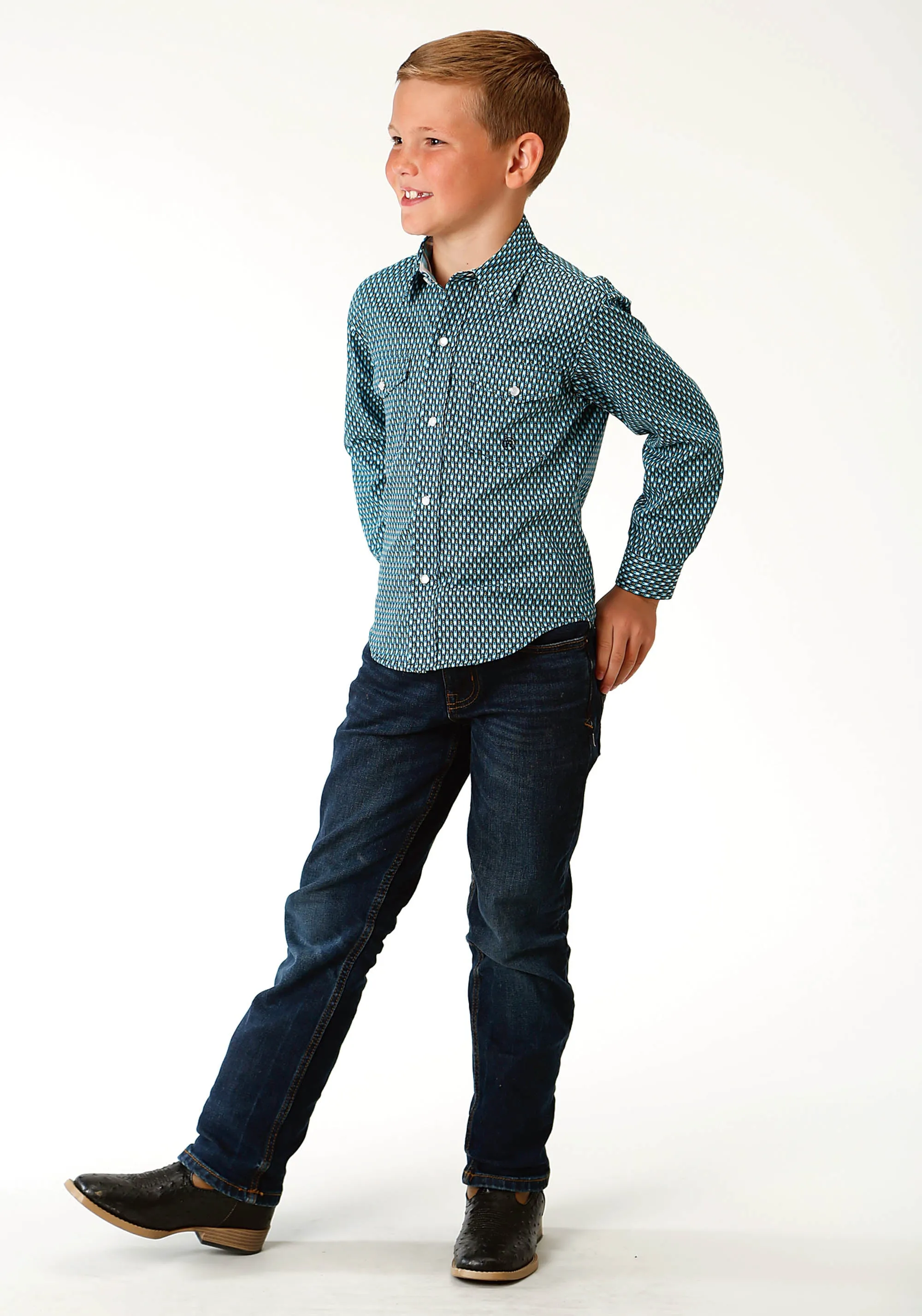 Boy's Roper Blue Shirt