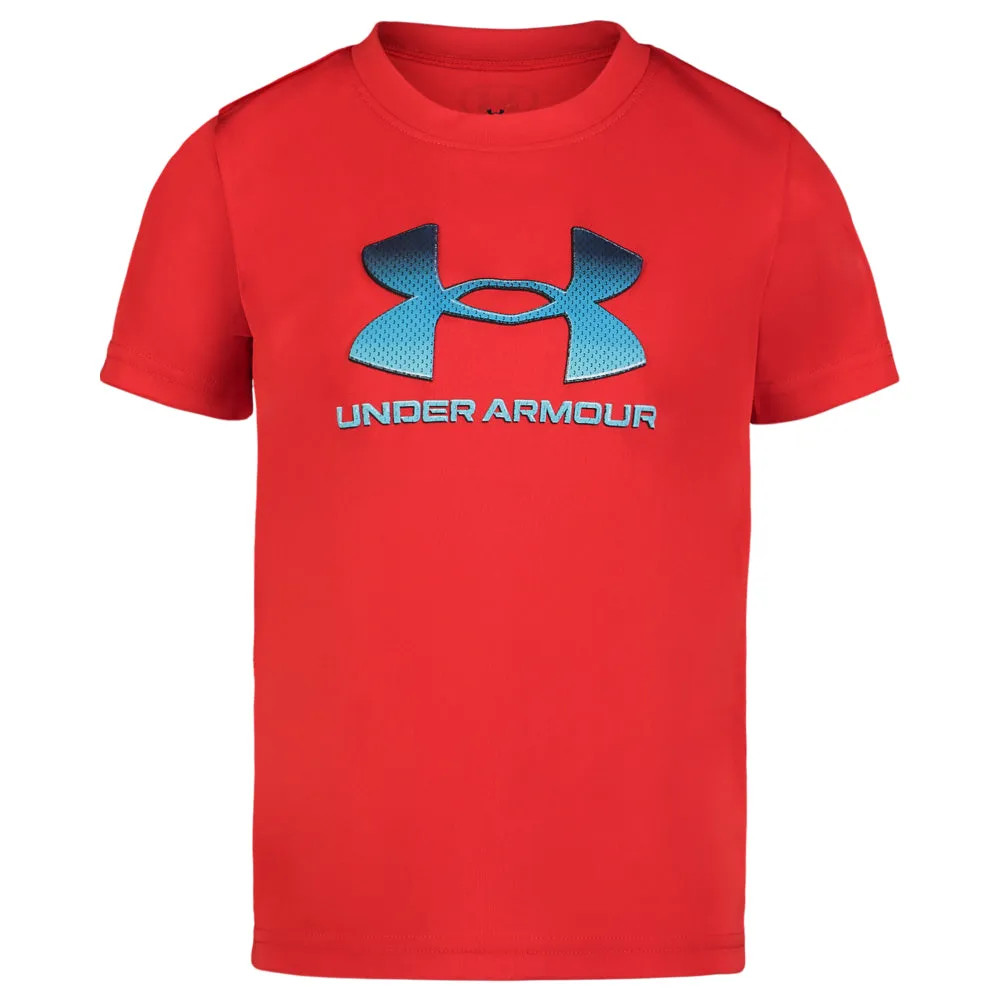 Boys' Under Armour Kids Big Logo Mesh Fade T-Shirt