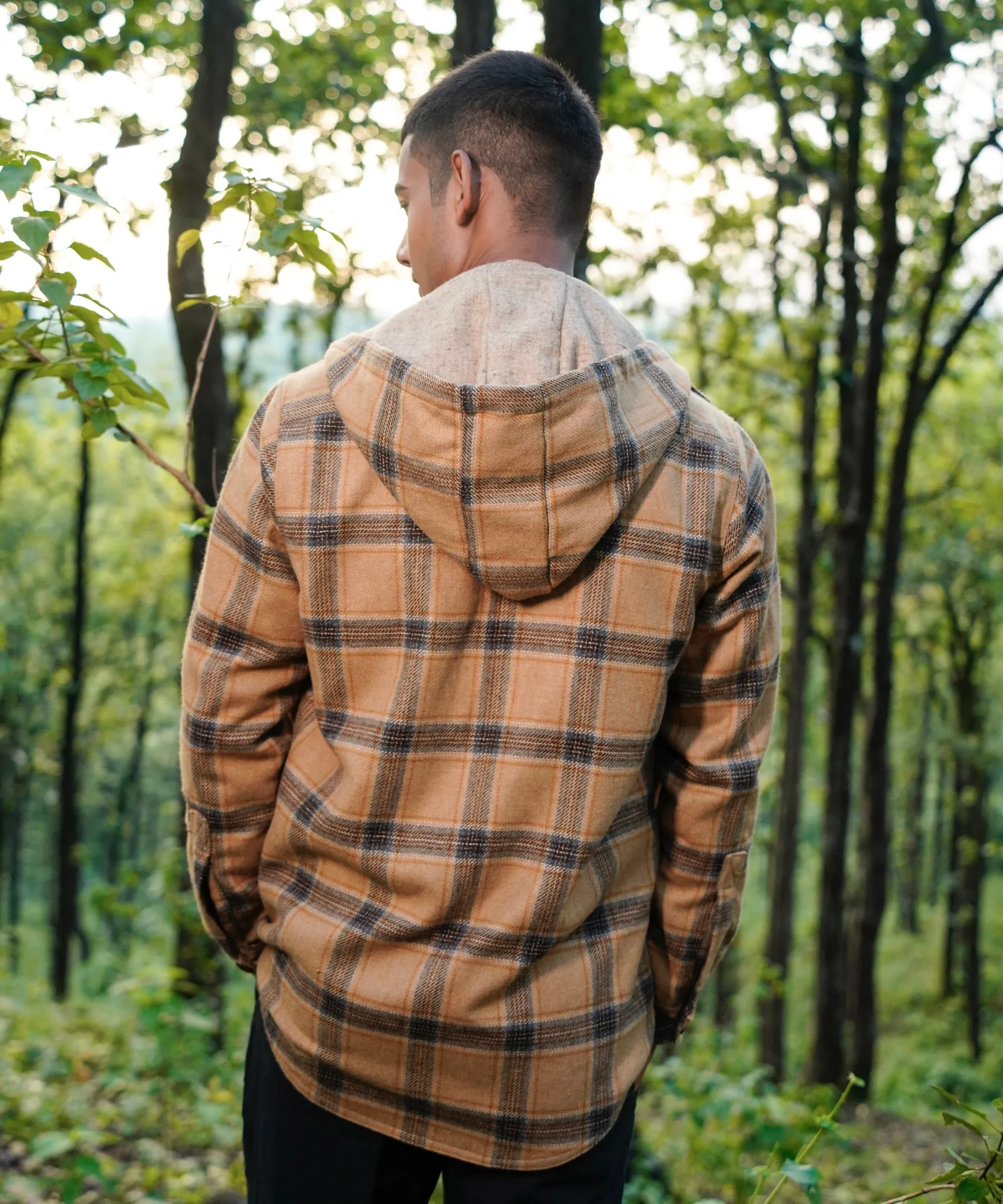 British Tan Woollen Overshirt