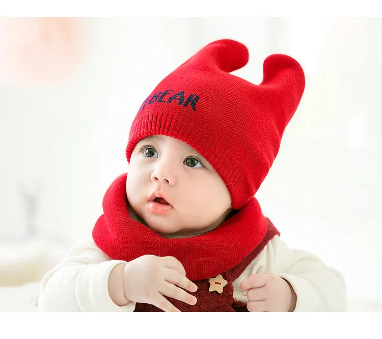 Casual Kids Hats And Scarf