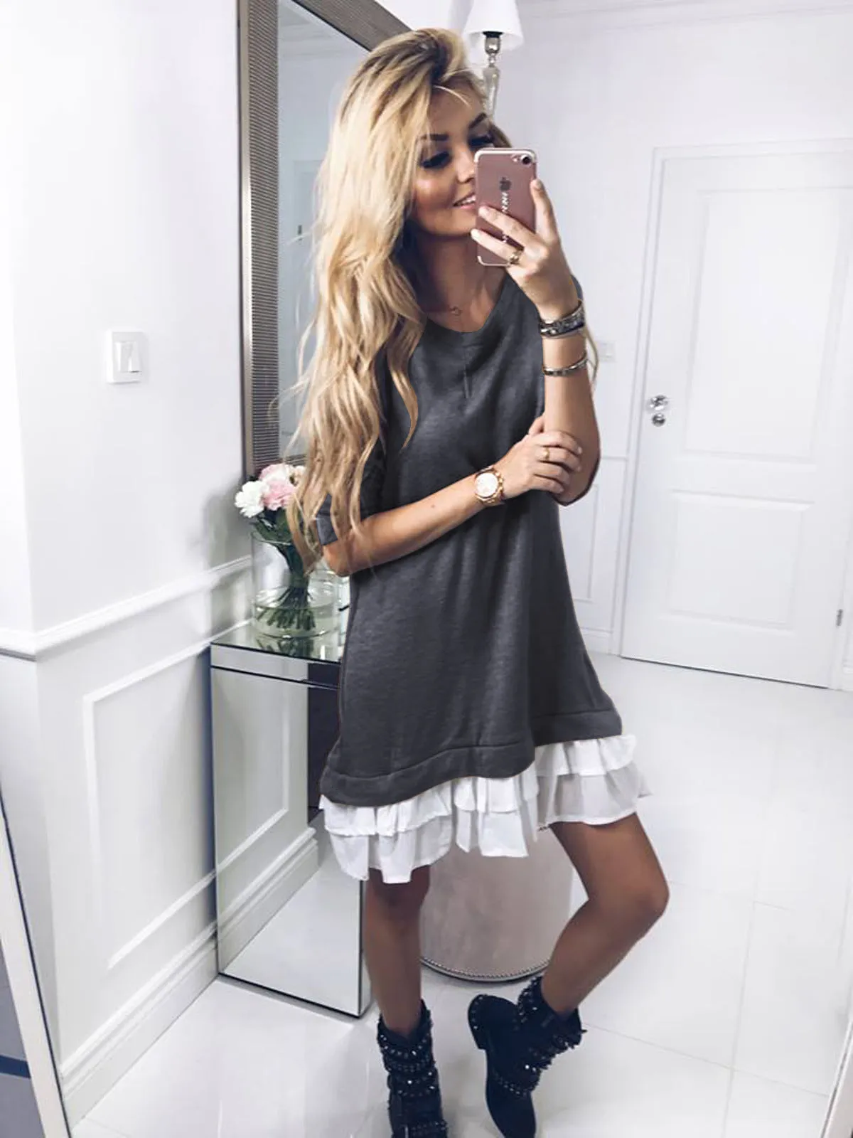 Casual Long Sleeve Dress