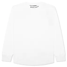 Classic Logo Over Tee L/S - White/Black