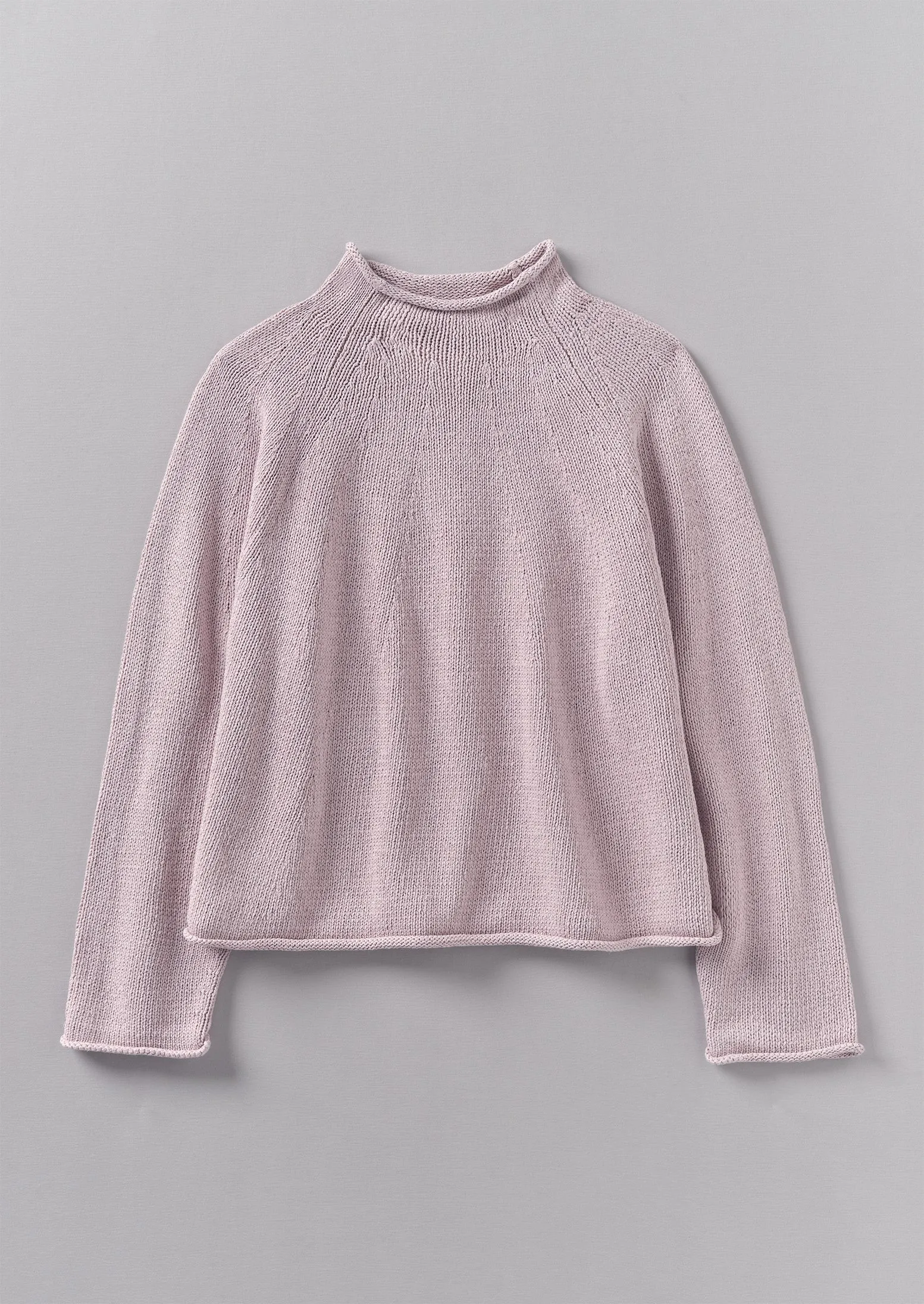 Cotton Linen Easy Sweater | Wood Lilac