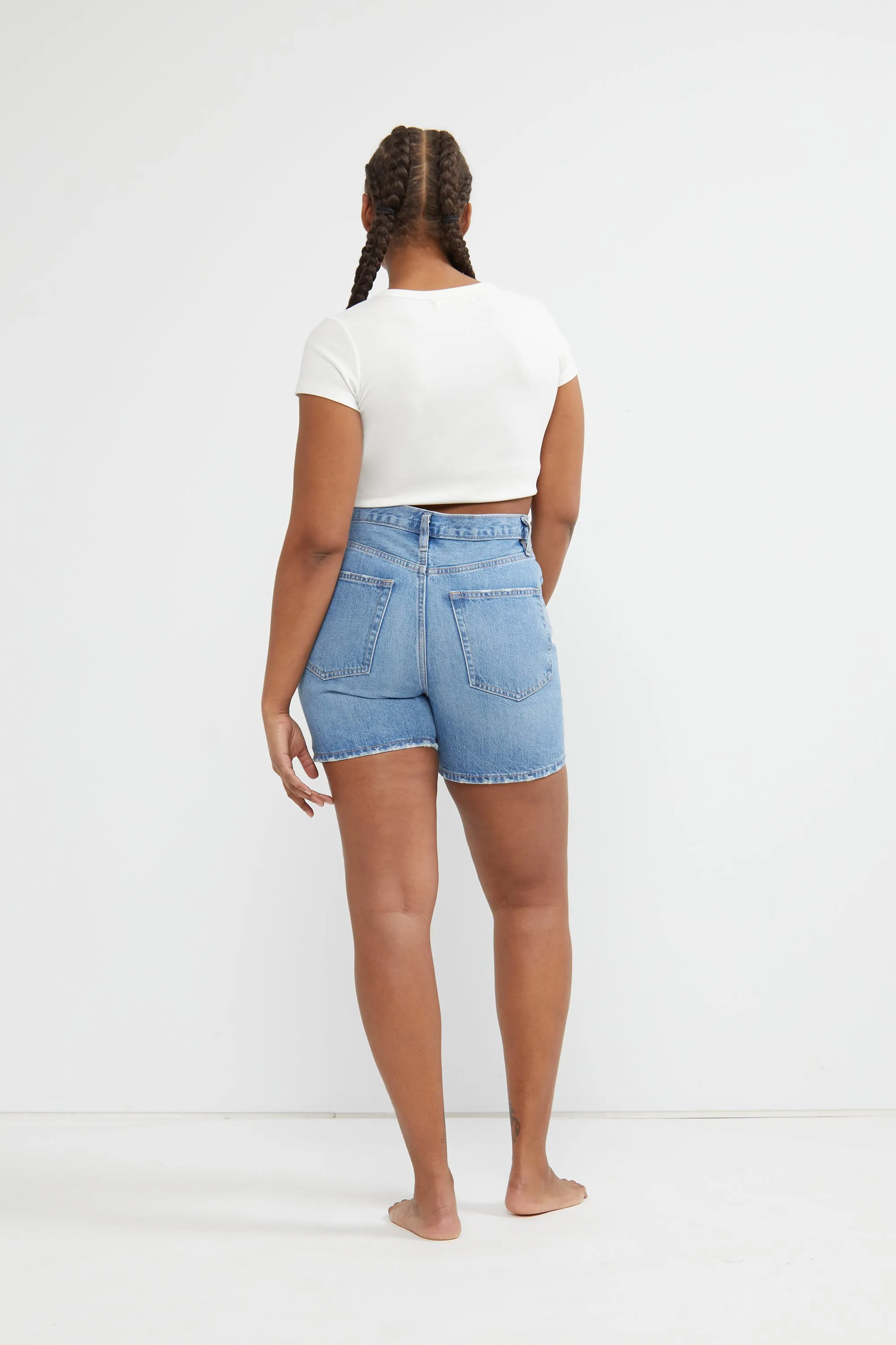 CROSSFRONT JEAN SHORT