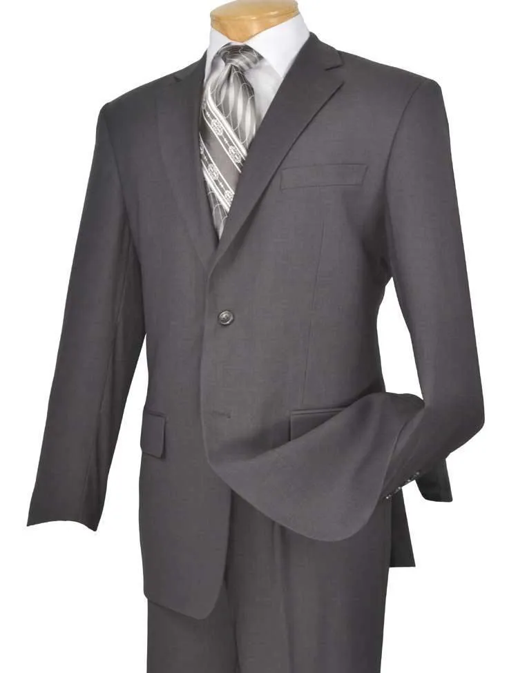 Executive Classic Fit  Two Piece Suit Color Solid Gray