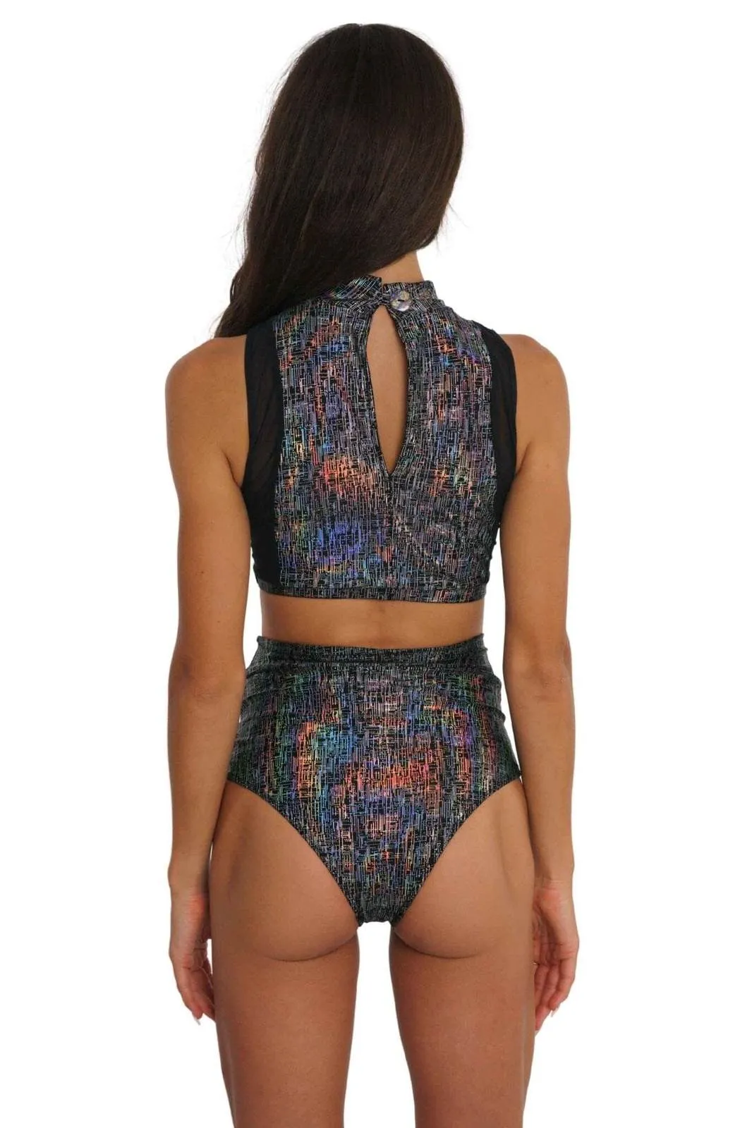 Fantasia Keyhole Crop Top - Matrix