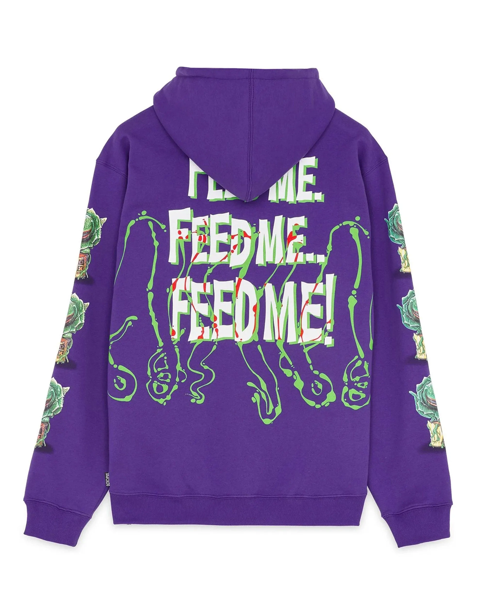 Felpa Uomo Octopus Feed Me Hoodie Viola