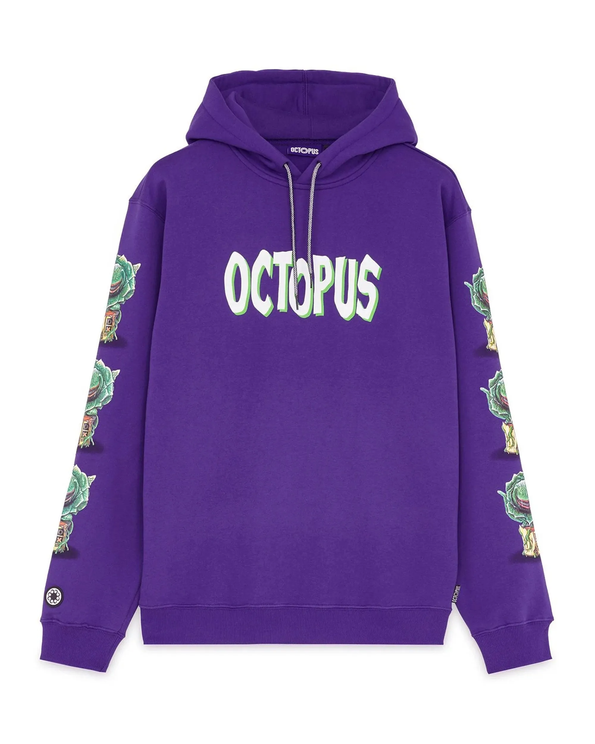 Felpa Uomo Octopus Feed Me Hoodie Viola