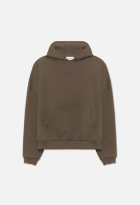 Premium Army Green Fleet Weave Terry Hoodie