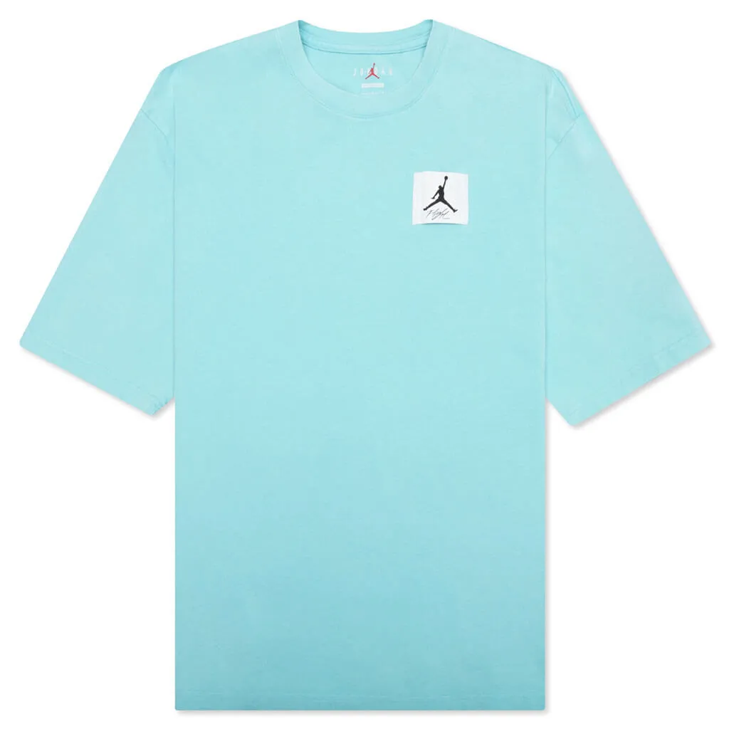 Flight Essentials Oversized S/S Tee - Bleached Aqua