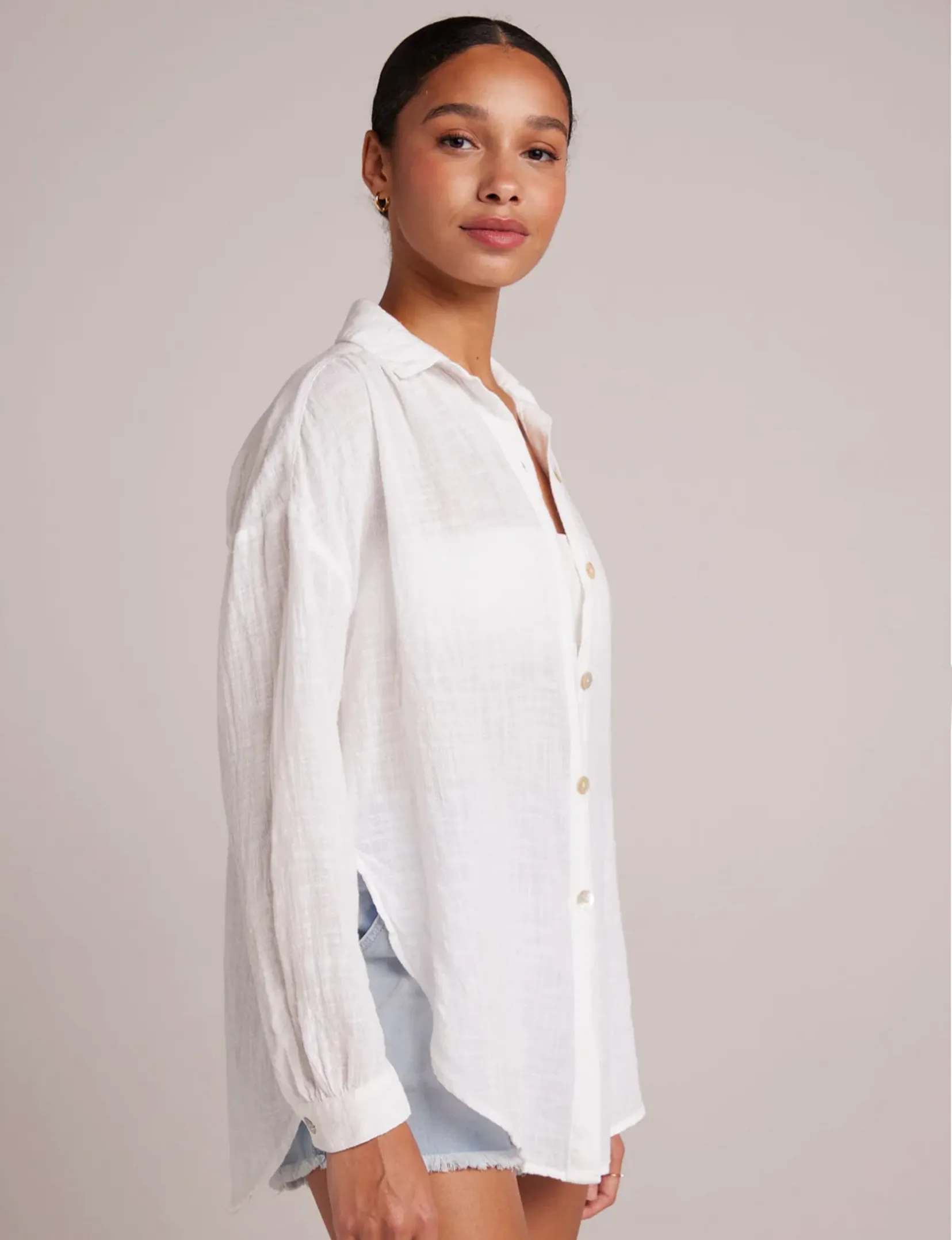 Flowy Shirt, White