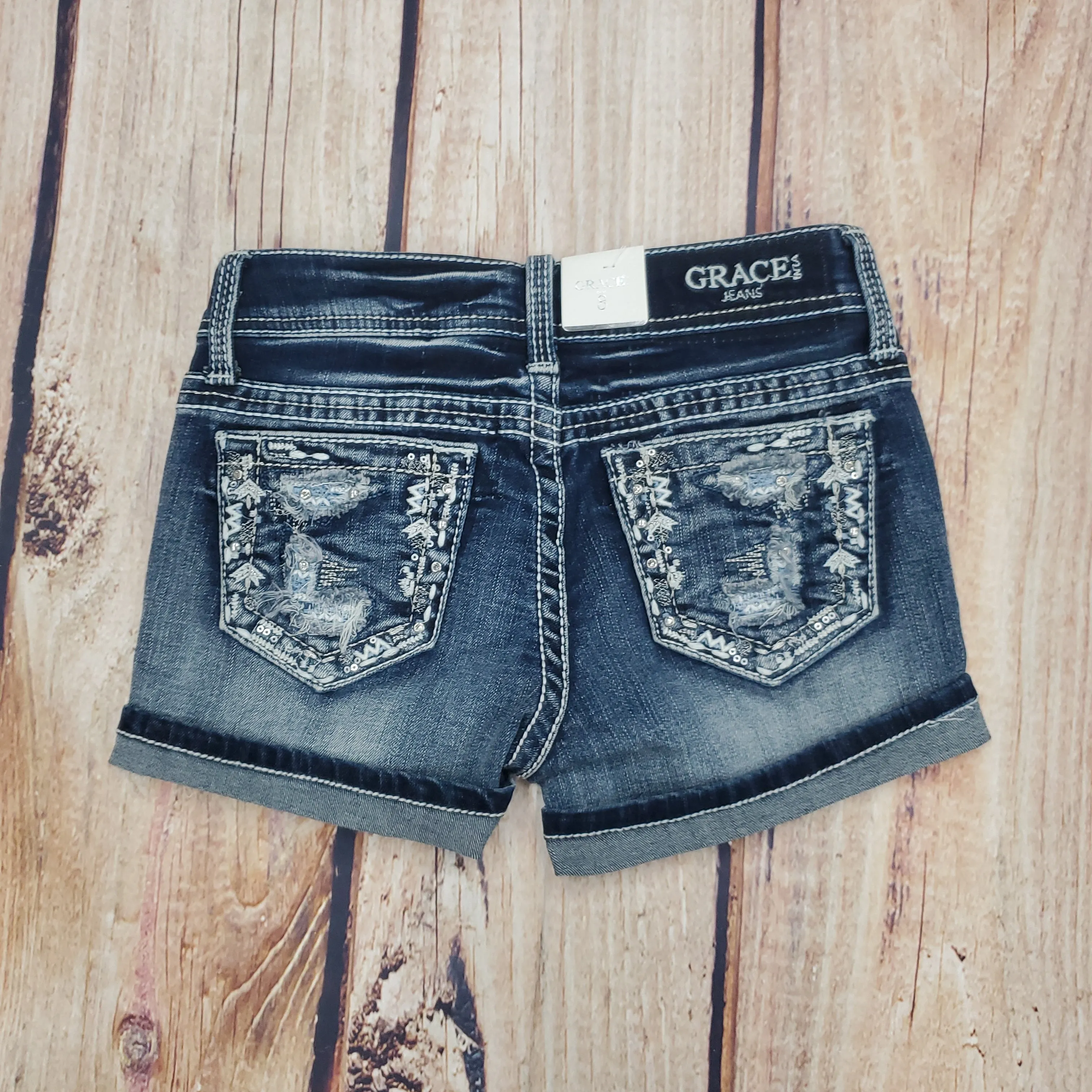 GIRLS GRACE JEAN SHORTS