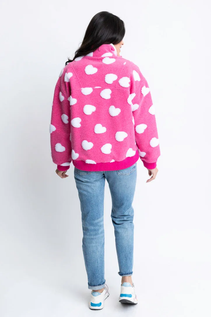 Heart Fleece Pullover