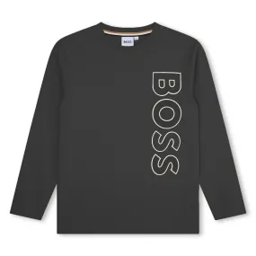 Hugo Boss Boys Black T-Shirt_J25O68-09B