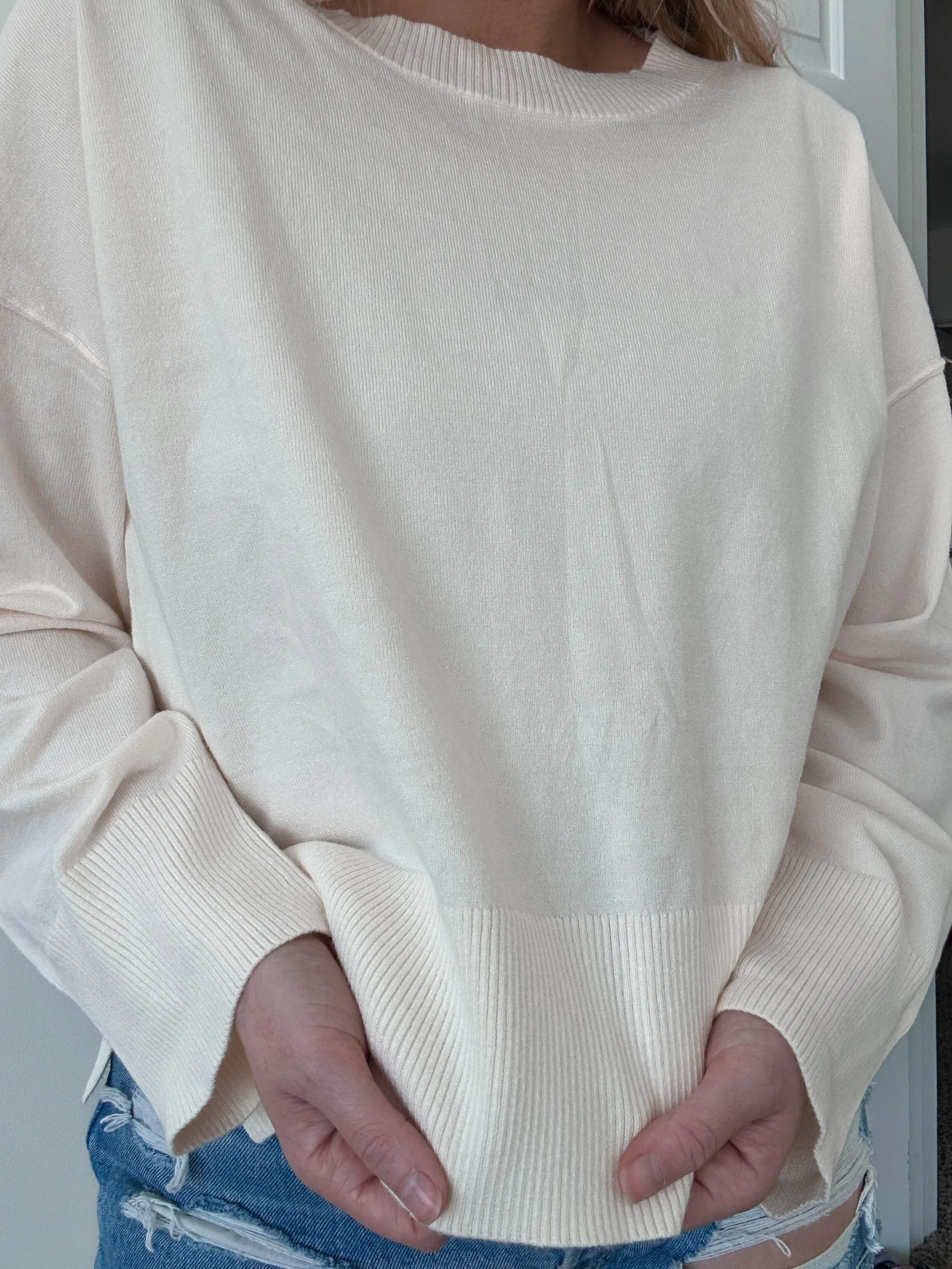 Ivory Buttery Soft Sweater