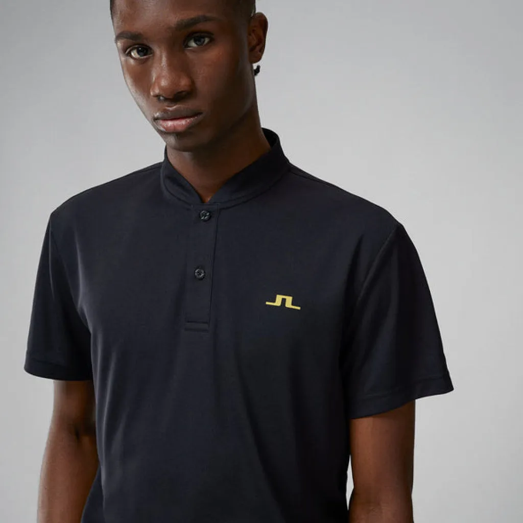 J. Lindeberg Bode Regular Fit Polo Black