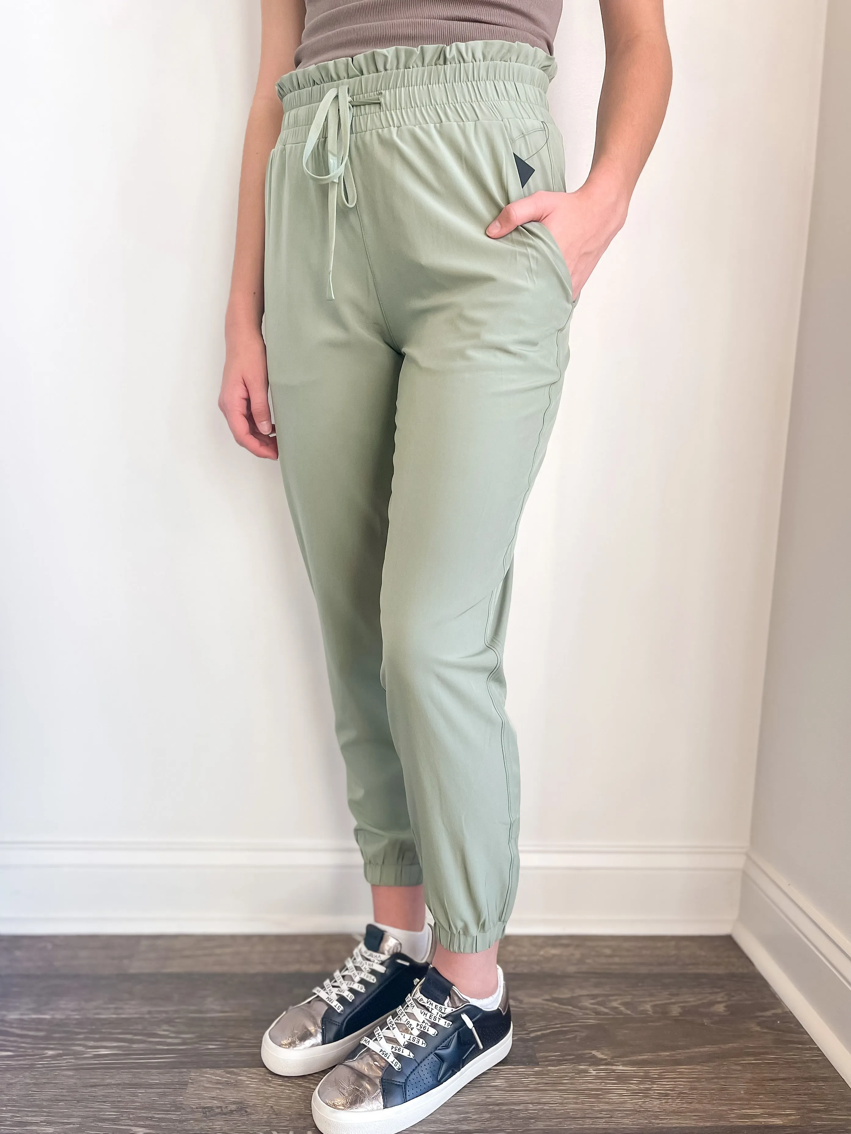 Kalina Cuffed High Waisted Joggers