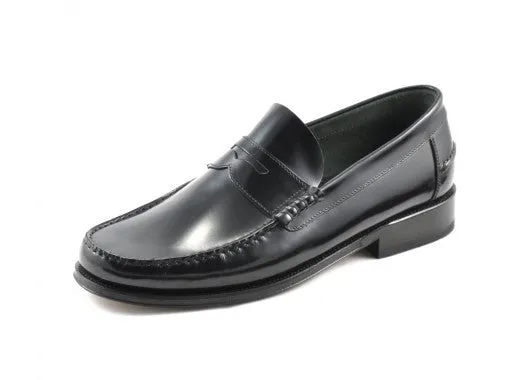 LOAKE Princeton Moccasin shoe - Black