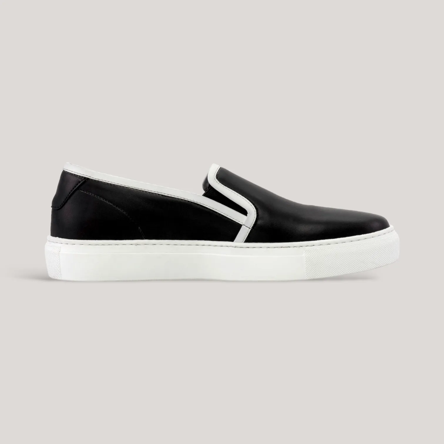 LUCE | Slip-On Sneakers - Black & White | Women's