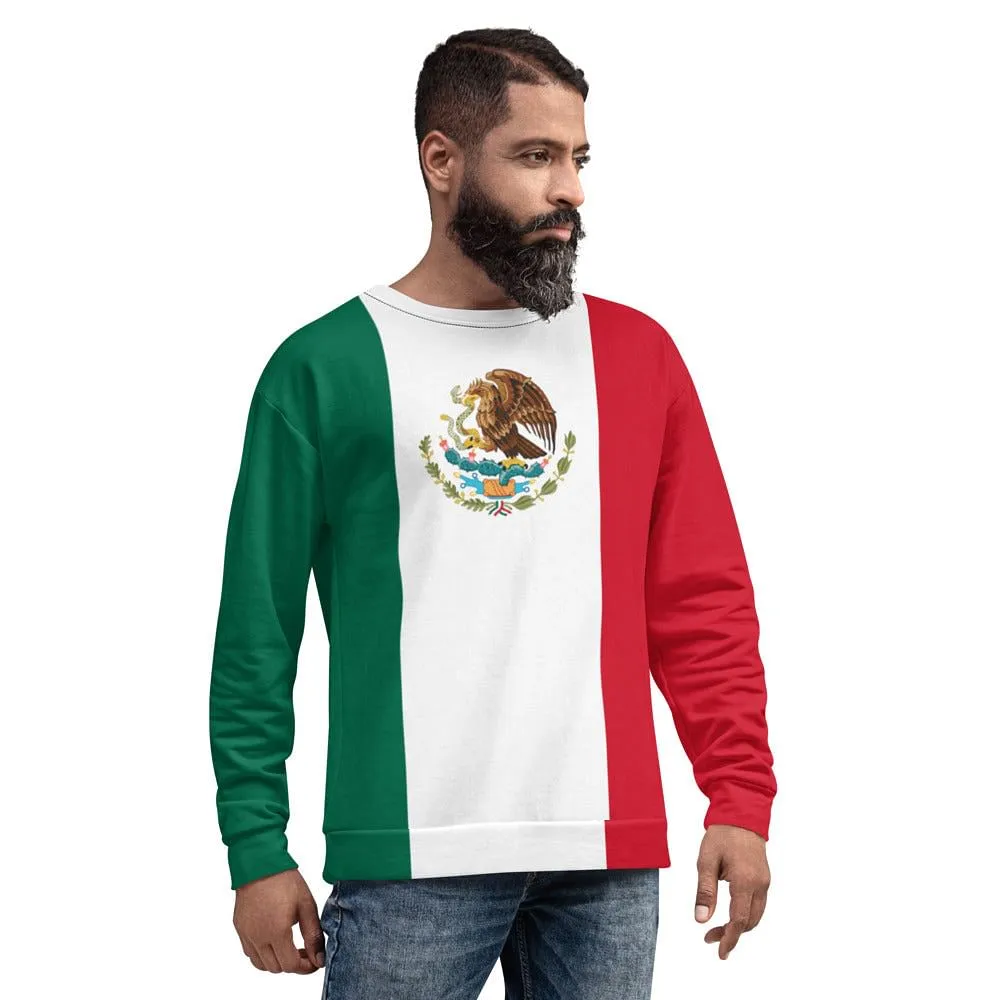 Mexican Flag Sweater / Mexico Flag  Shirt /  Mexico Flag Colors