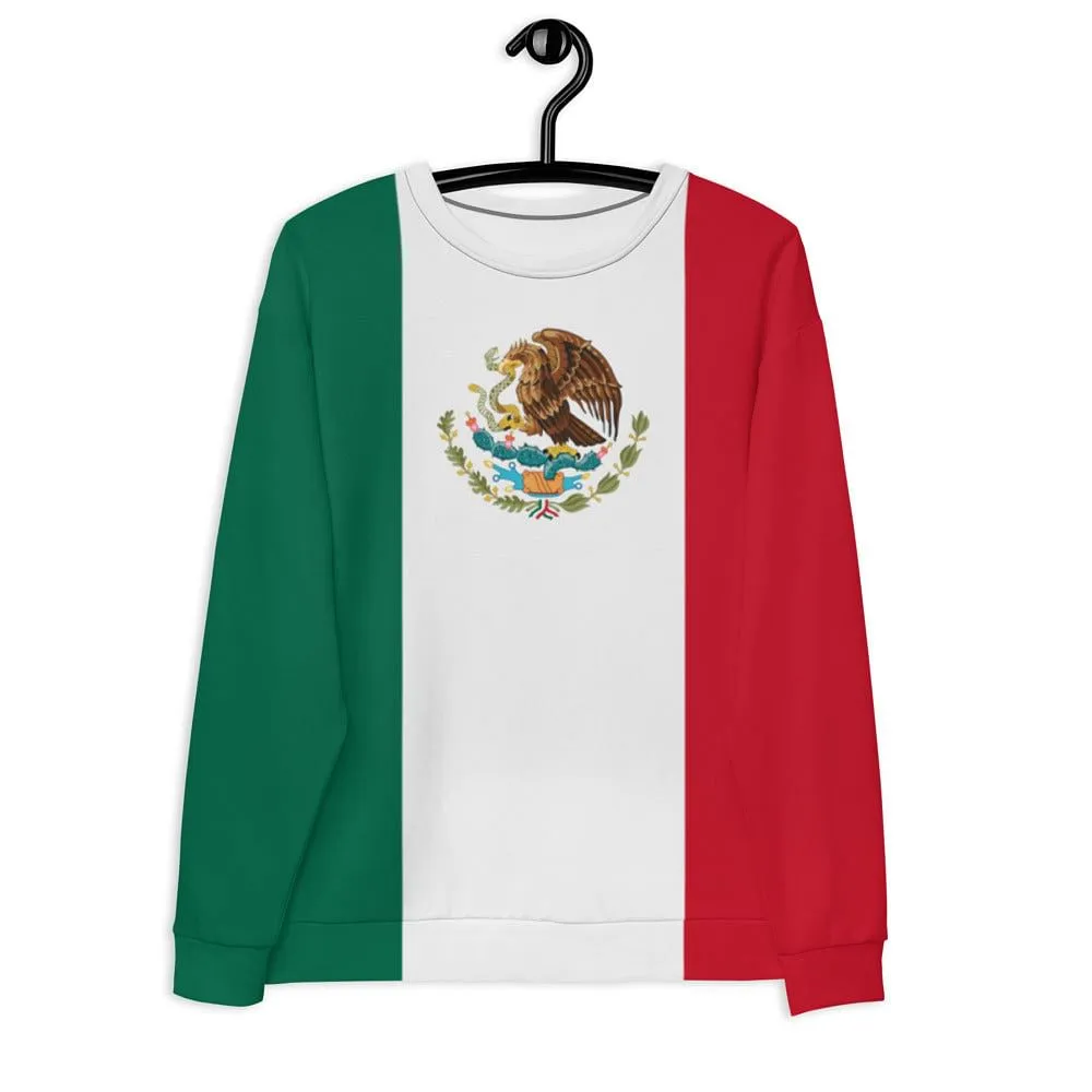 Mexican Flag Sweater / Mexico Flag  Shirt /  Mexico Flag Colors