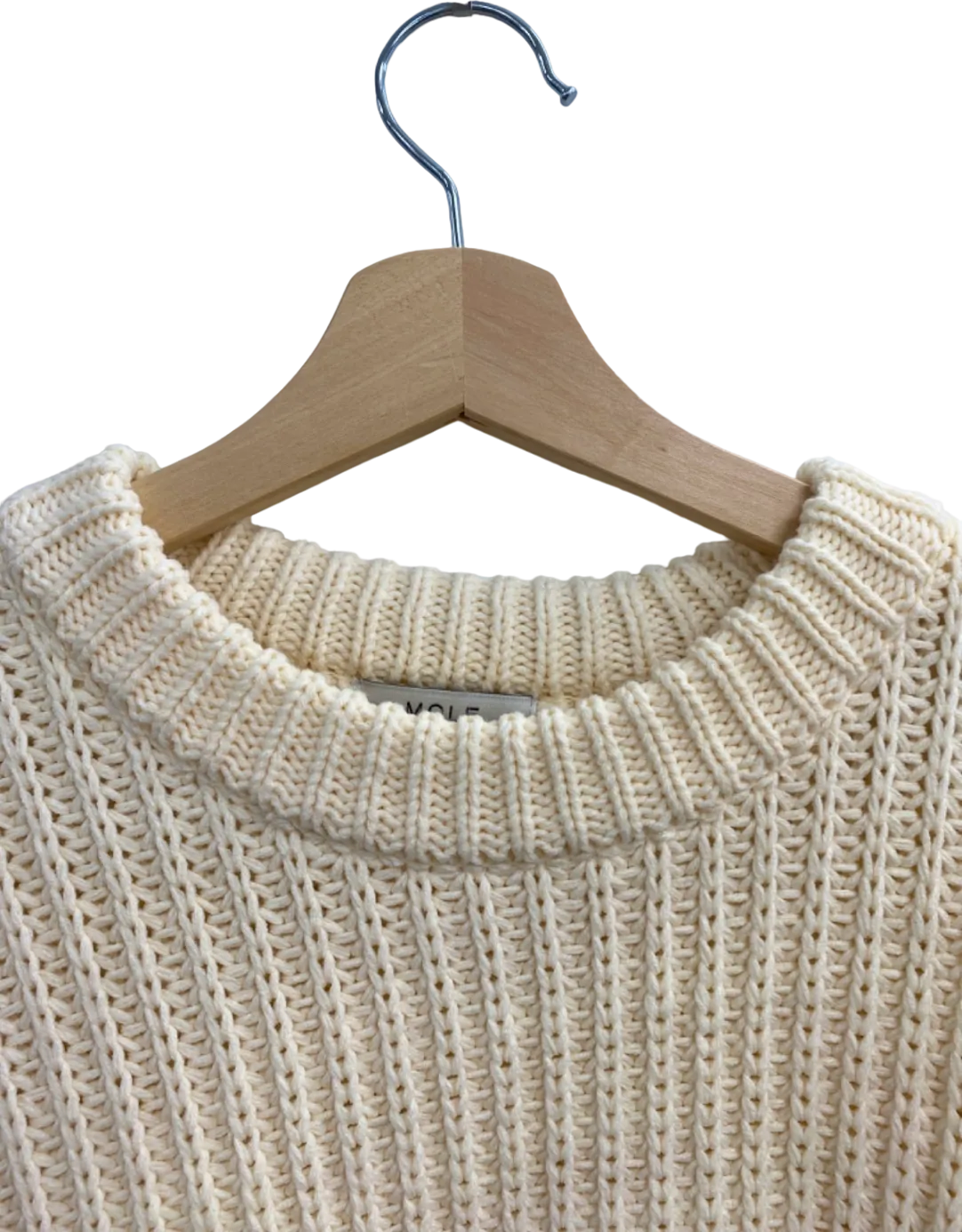 Mole Cream Knit Sweater UK M