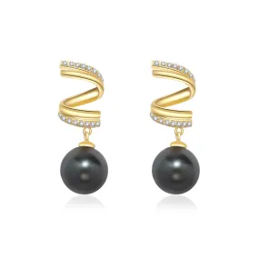 New Yorker Tahitian Pearl Earrings WE00462