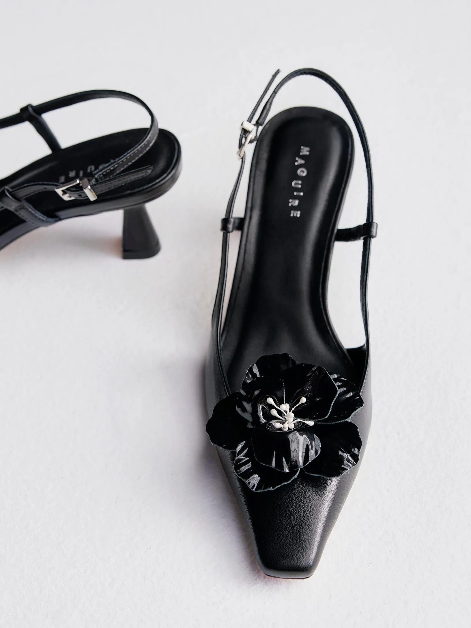 Patent Flower Clip Black