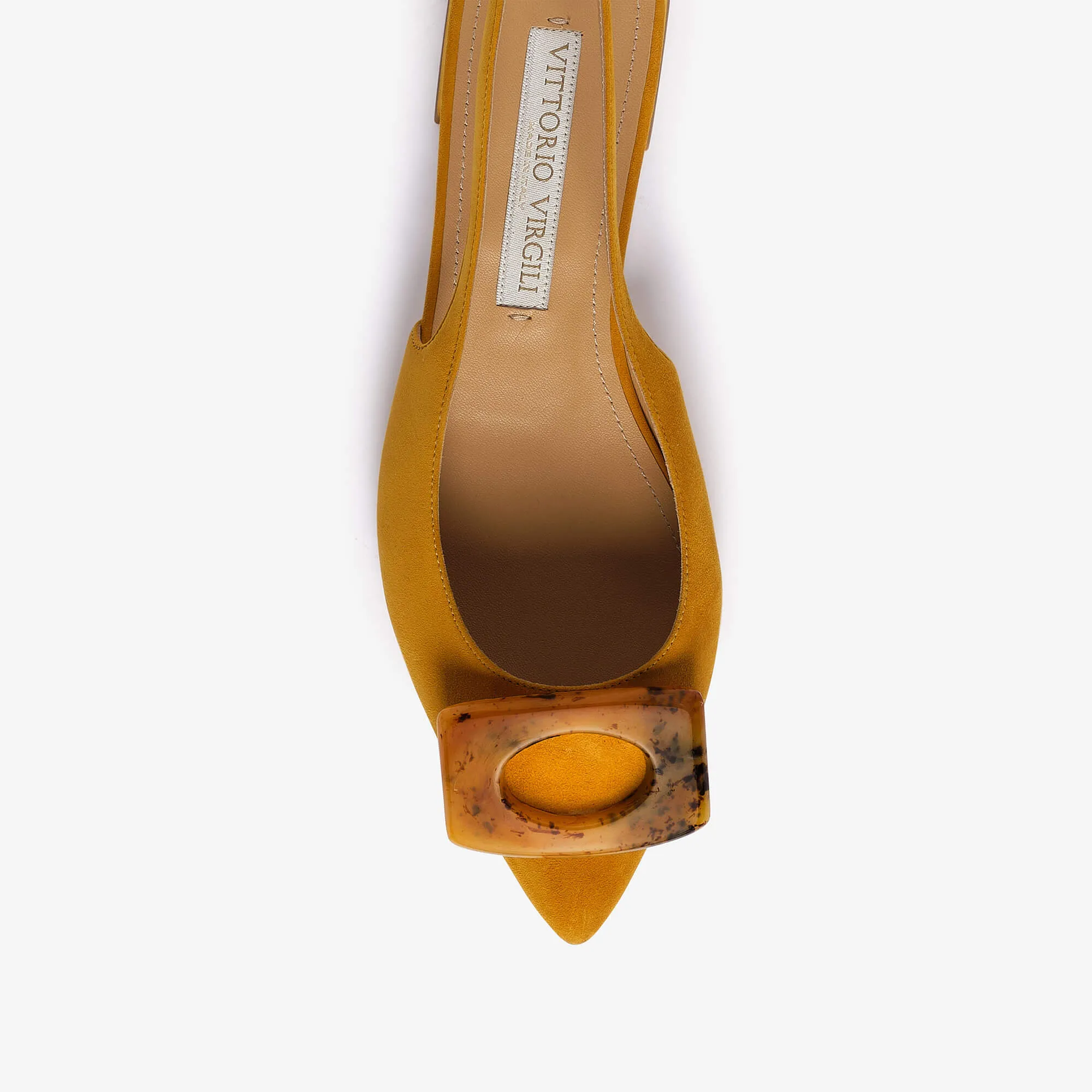 Pomponia | Women's leather sling back  ballet