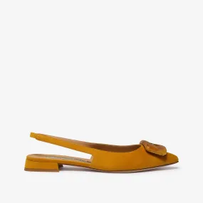 Pomponia | Women's leather sling back  ballet