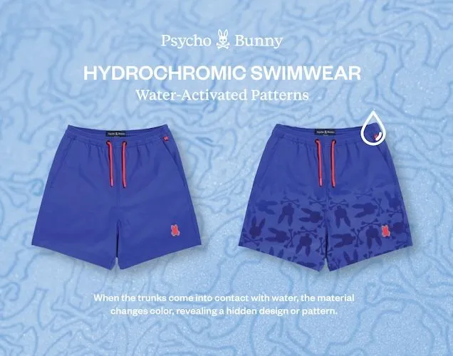 Psycho Bunny Kids Malta Hydrochromic Swim Trunks_ B0W321B2SW-475