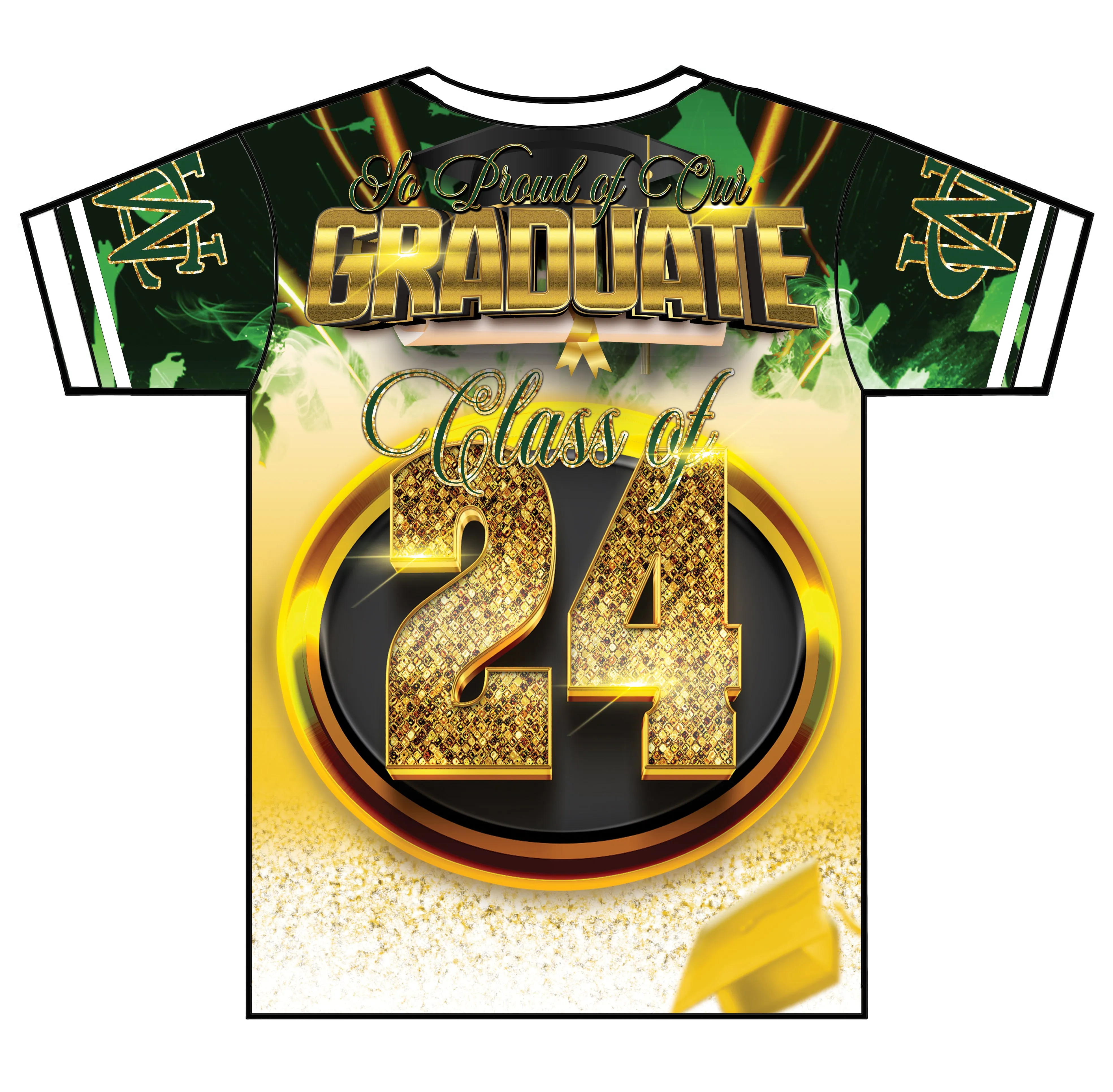 "Demitria" Custom Designed Graduation 3D shirt