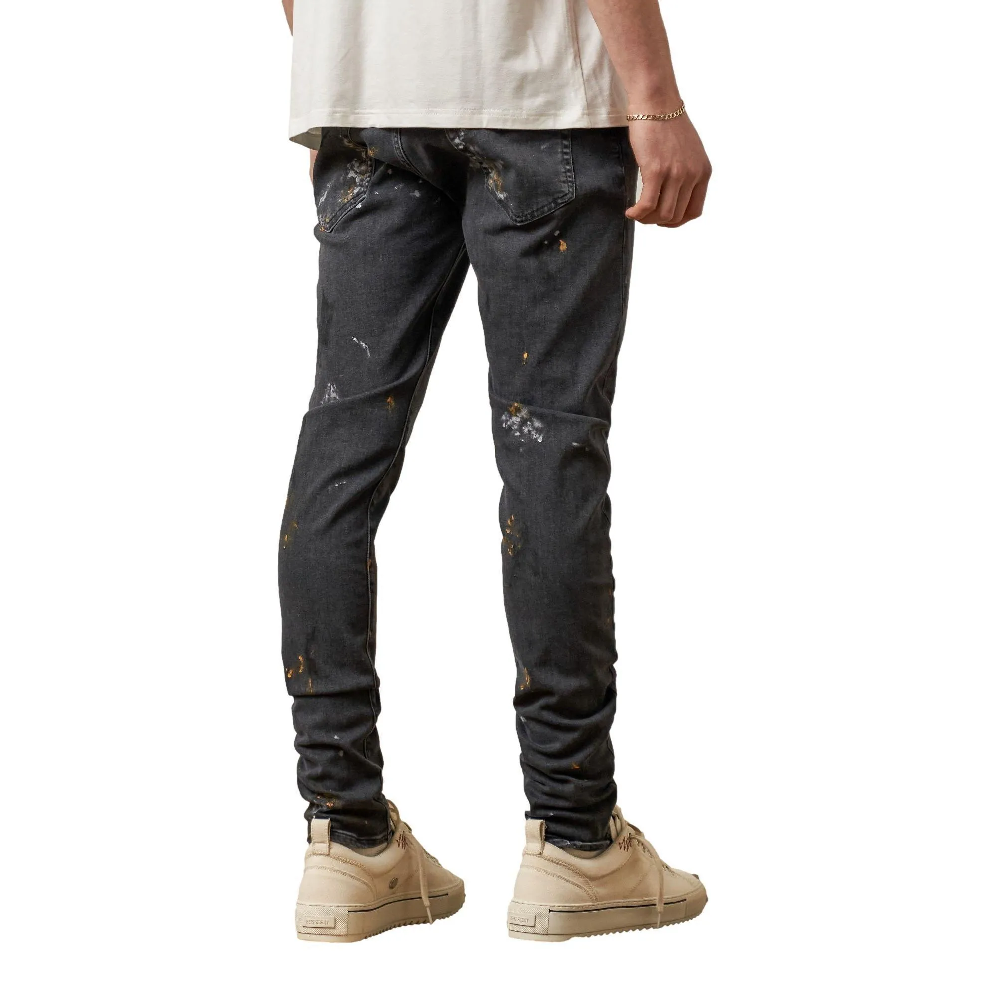 REPRESENT ESSENTIAL PAINT BLACK JEANS