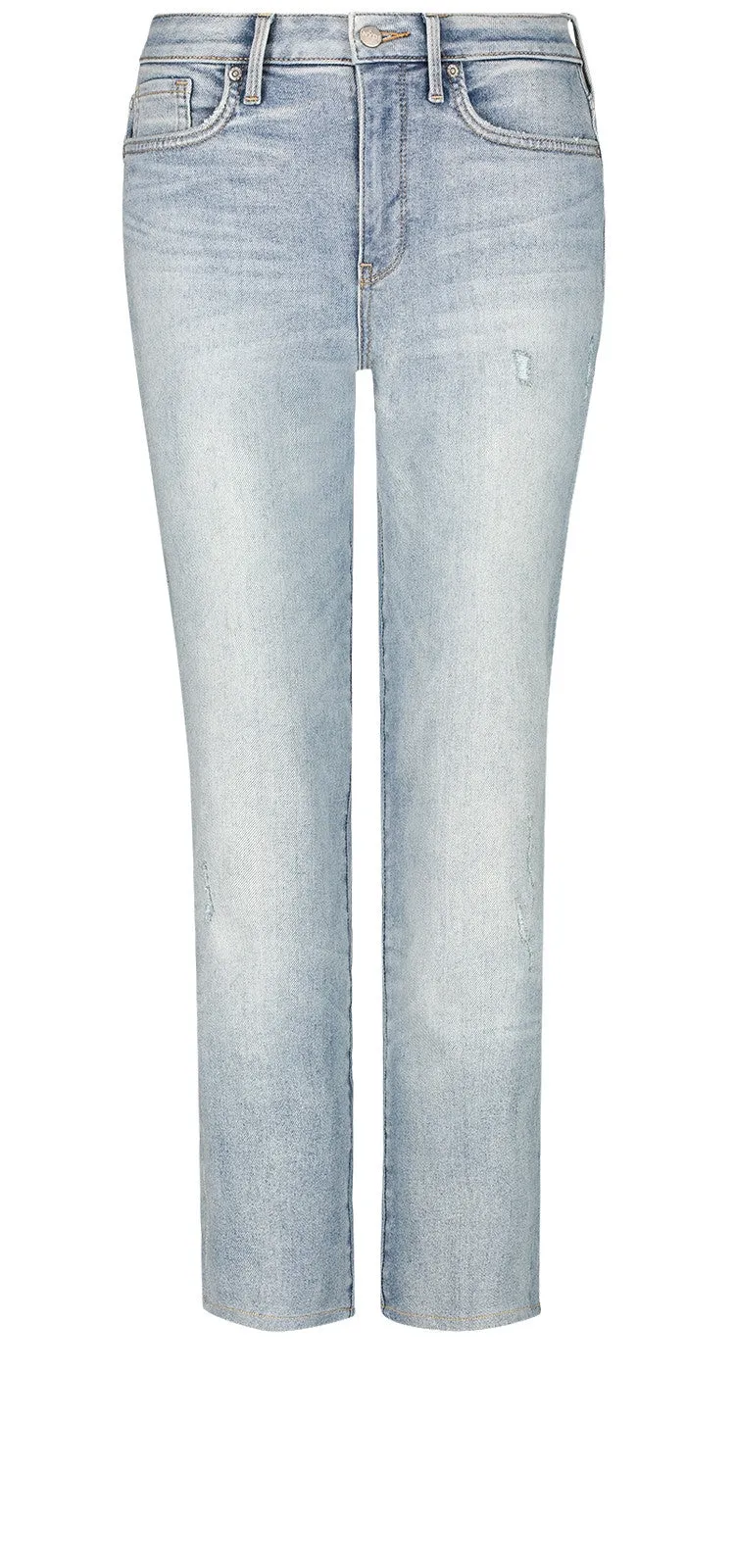 Straight Ankle Jeans Lichtblauw Premium Denim | Radiance